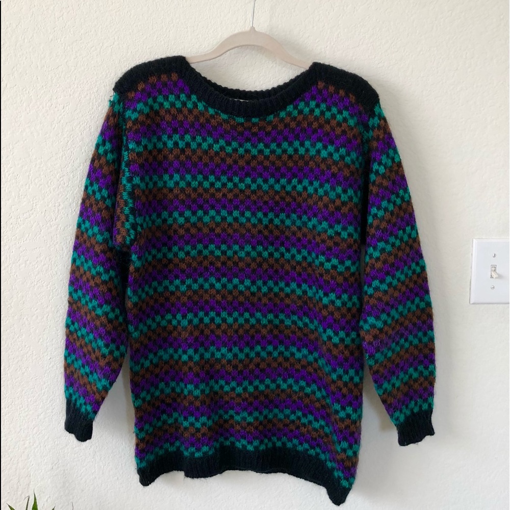 Vintage Dior Checkered Sweater